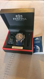 Festina F20524 Chrono Bike nieuw, met stalen & silicone band, Autres marques, Acier, Enlèvement, Acier