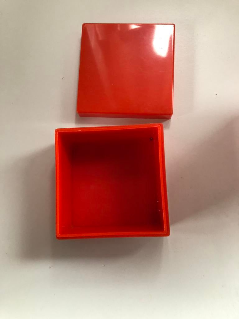 2 récipients plastique annee 60 vintage, Ophalen, Minder dan 50 cm, Gebruikt, Vierkant