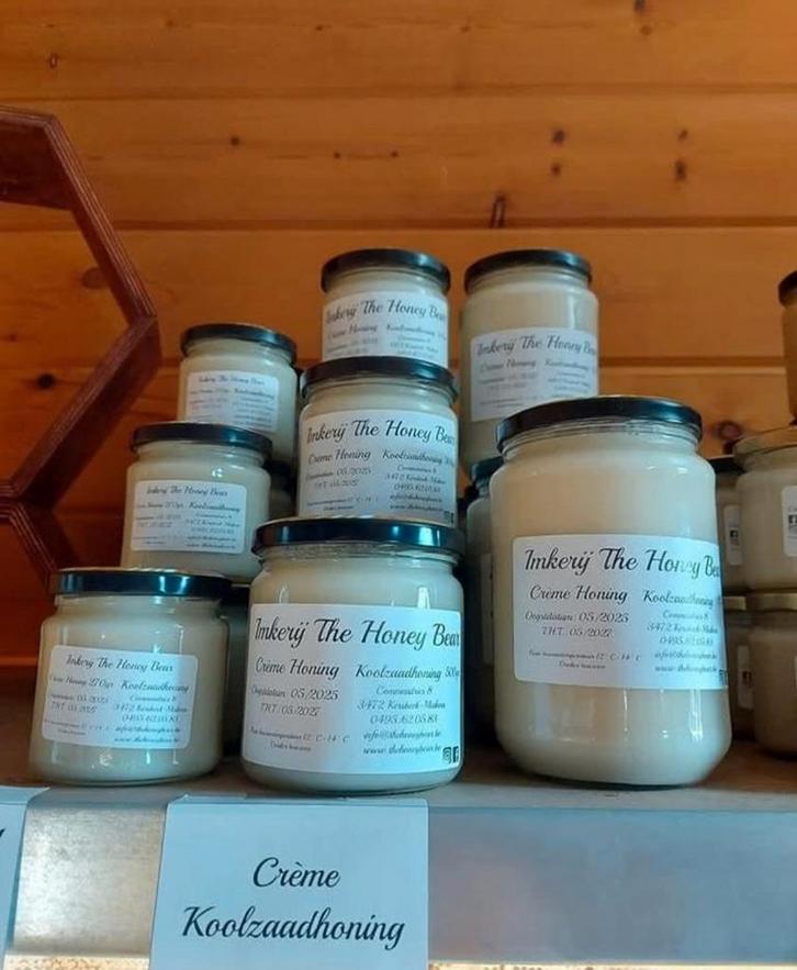 Crème koolzaadhoning, fruithoning en bloemenhoning, Diversen, Levensmiddelen, Ophalen of Verzenden