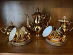 Goud verguld Kahla theeservies, Maison & Meubles, Comme neuf, Enlèvement, Porcelaine, Uni