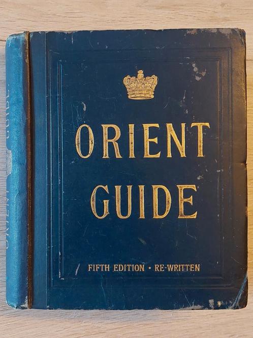 1894 ORIENT LINE GUIDE FOR TRAVELLERS BY SEA & BY LAND Maps, Antiek en Kunst, Antiek | Boeken en Manuscripten, Ophalen of Verzenden