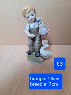 Decoratie jongen met eend, Ophalen of Verzenden, Zo goed als nieuw