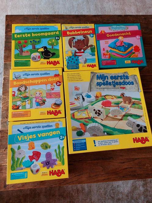HABA spellen - vanaf 2 jaar - set van 6, Enfants & Bébés, Jouets | Éducatifs & Créatifs, Comme neuf, Enlèvement