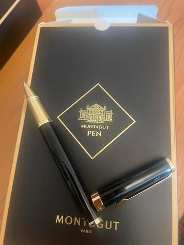 Stylo Roller de Luxe Montagut Paris – Noir & Or beschikbaar voor biedingen