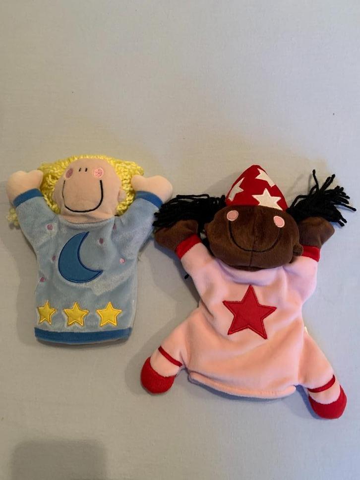 poppenkastpoppen handpoppen ruimtewezens UFO, Kinderen en Baby's, Speelgoed | Poppen, Zo goed als nieuw, Overige typen, Ophalen