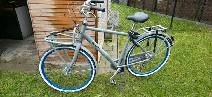 Giant Triple X Transportfiets – Matgrijs met Blauwe Details, Fietsen en Brommers, Fietsen | Heren | Herenfietsen, Zo goed als nieuw