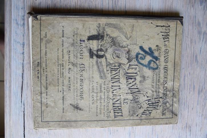 Le dessin 1893 cours de dessin de livre d'école ancienne, Livres, Livres Autre, Utilisé, Envoi