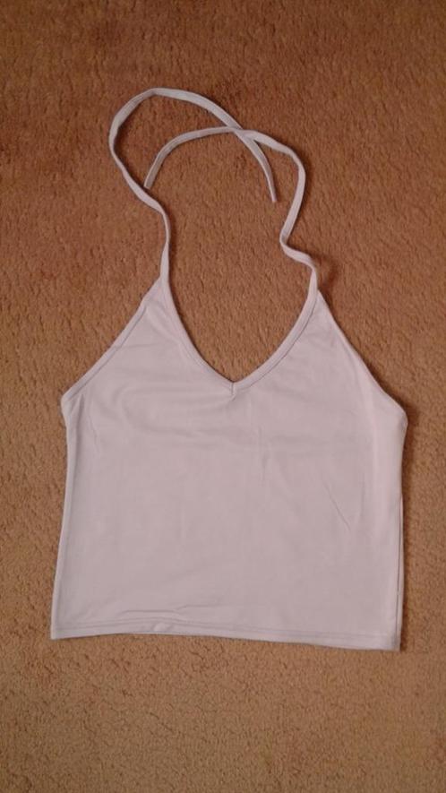 Lichtroze rugloze tanktop om in de nek te strikken Maat, Kleding | Dames, Topjes, Zo goed als nieuw, Roze, Ophalen of Verzenden