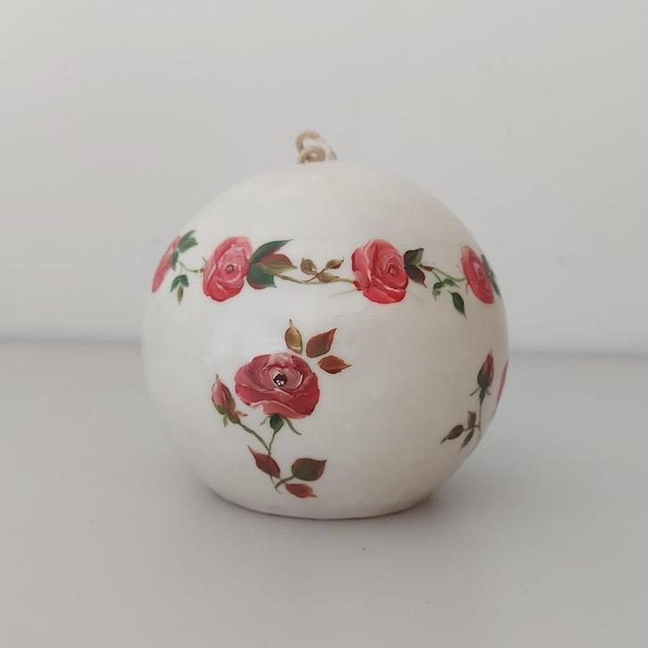 Mooie Bolkaars met rozen motief  - gesigneerd, Antiek en Kunst, Curiosa en Brocante, Ophalen of Verzenden