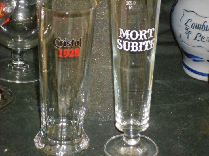 Bierglazen.Speciale Stop.Bavik.Rodenbach.Roeselare.D 101, Verzamelen, Biermerken, Zo goed als nieuw, Flesje(s), De Koninck, Ophalen of Verzenden