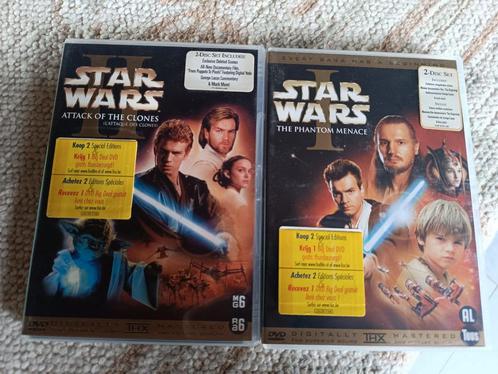 2 x Star Wars : Phantom menace & Attack of the clones, Cd's en Dvd's, Dvd's | Science Fiction en Fantasy, Ophalen of Verzenden