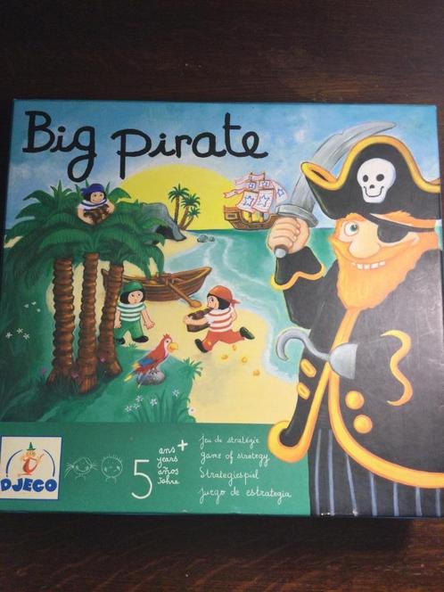 Jeu Djeco Big pirate, Hobby en Vrije tijd, Gezelschapsspellen | Bordspellen, Gebruikt, Een of twee spelers, Drie of vier spelers