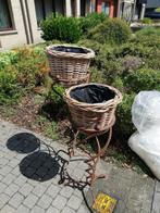 Plantenstandaard, Tuin en Terras, Bloembakken en Plantenbakken, Gebruikt, Minder dan 60 cm, Rond, Metaal