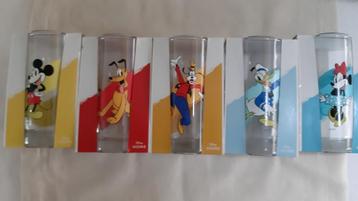 4 verres Disney neufs Minnie & Mickey Mouse Pluto Donald Duc