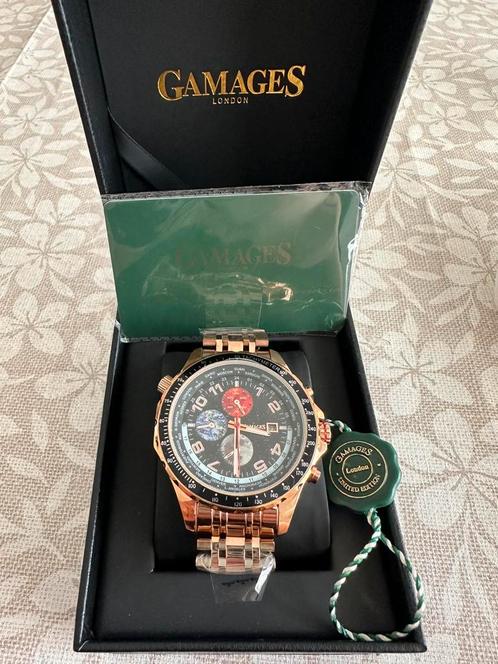 GAMAGES OF LONDON HORLOGE IN BEPERKTE OPLAGE, Handtassen en Accessoires, Horloges | Heren, Ophalen