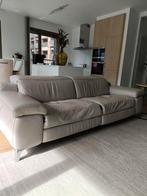 Lederen salon van Natuzzi met elektrische verstelbare zetels, Ophalen, Gebruikt, Leer, Modern
