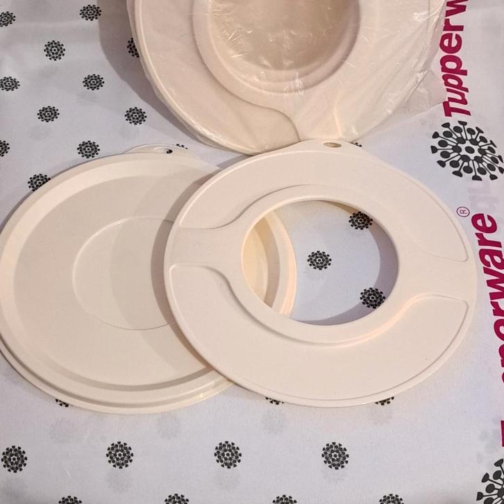 Tupperware nieuwe deksels antispat ,eleganzia..., Maison & Meubles, Cuisine| Tupperware, Neuf, Orange, Enlèvement ou Envoi