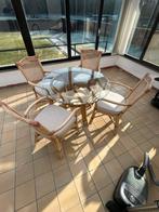 Rieten - bamboe meubelset, Huis en Inrichting, Tafels | Eettafels, Ophalen