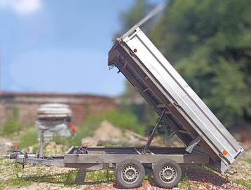 Aanhangwagen elektrische kipper beschikbaar voor biedingen