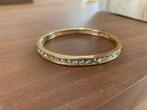 armband goudkleurig met " diamantjes ", Ophalen of Verzenden, Nieuw, Goud