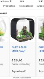 Design aquarium Biorb, Dieren en Toebehoren, Vissen | Aquaria en Toebehoren, Ophalen of Verzenden, Gebruikt, Leeg aquarium