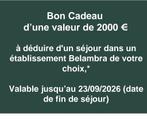 Bon Belambra d'une valeur de 2000€, Tickets & Billets