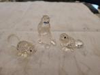 Swarovski familie bever 3 stuks, Ophalen, Zo goed als nieuw