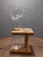 3x Kwak glas met houten staander, Ophalen of Verzenden, Zo goed als nieuw, Bierglas