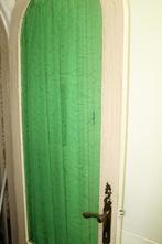 Ronde houten binnendeur met glaswerk, Doe-het-zelf en Bouw, Gebruikt, Binnendeur, 200 tot 215 cm, Glas