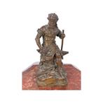 Marmeren en bronzen inktpot Charles Auguste Lebourg 19e, Antiek en Kunst, Ophalen of Verzenden, Brons