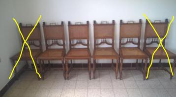 4 stoelen leeuwenkop uit 1930  beschikbaar voor biedingen