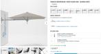 Muurparasol merk Paraflex. Nieuwprijs: €1034,00., Tuin en Terras, Parasols, Ophalen, Muurparasol, Gebruikt, 2 tot 3 meter