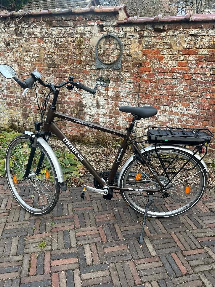 Minerva Voyager Comfort elektrische fiets, Fietsen en Brommers, Elektrische fietsen, Zo goed als nieuw, 50 km per accu of meer