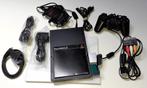 Gaming retro Playstation 2 console zwart met accessoires, Nieuw, Met 1 controller, Met geheugenkaart, Zwart