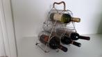 Decoratief ijzeren wijnrek /6 flessen, Minder dan 50 cm, Gebruikt, Ophalen of Verzenden, Metaal