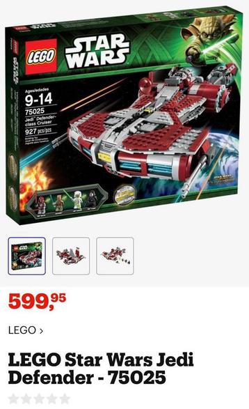 Lego star wars Jedi Defender (75025) beschikbaar voor biedingen