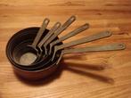 Set de 6 poêles en cuivre, Huis en Inrichting, Keuken | Potten en Pannen, Ophalen, Gebruikt, Overige materialen, Pannenset