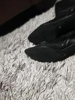 Hoge dames laarzen, New Paris Londres, 1x gedragen, koopje, Kleding | Dames, Hoge laarzen, Paris Londres, Zwart, Ophalen of Verzenden