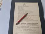 Rouwbrief + bidprentje Jozef  Ernest Corneillie 1907-1938, Verzamelen, Bidprentjes en Rouwkaarten, Ophalen of Verzenden