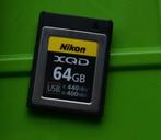 vente ou échange Carte mémoire nikon XQD 64 Go c/ carte SD, Enlèvement ou Envoi, XQD, Comme neuf, Nikon