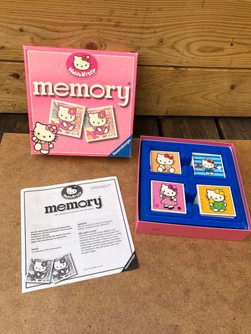 Jeu Hello Kitty Memory 72 cartes, très bon état, Hobby & Loisirs créatifs, 1 ou 2 joueurs, Enlèvement ou Envoi, Utilisé, Ravensburger