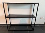 Halmeubel - Wandmeubel - Zwart metaal, Ophalen, Met plank(en), Zo goed als nieuw, Minder dan 150 cm