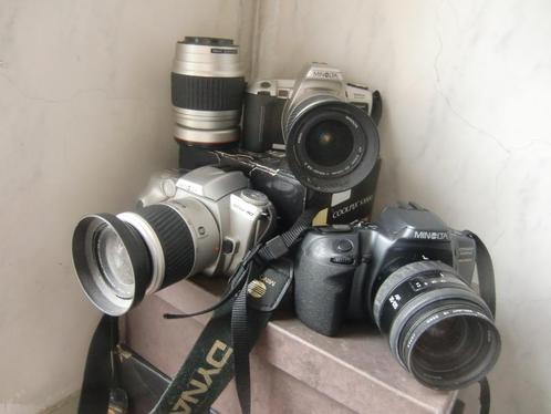 lot Minolta AF, Audio, Tv en Foto, Fotocamera's Analoog, Gebruikt, Spiegelreflex, Minolta, Ophalen of Verzenden