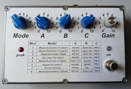 Echo eTap2 HW, Muziek en Instrumenten, Effecten, Zo goed als nieuw, Delay of Echo, Reverb, Ophalen of Verzenden