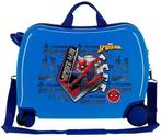 Spiderman ABS Ride-On Kinderkoffer - Gratis Verzending, Handtassen en Accessoires, Koffers, Hard kunststof, Slot, Nieuw, Minder dan 50 cm