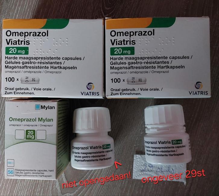 Omeprazol 20mg totaal 235stuks, CHAT (houdbaarheidsdat), Diversen, Overige Diversen, Ophalen of Verzenden