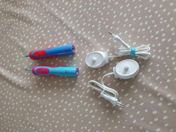 oral b braun elektrische tandenborstel kinderen 2x beschikbaar voor biedingen