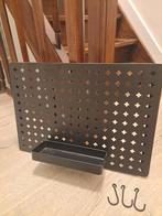 Ophangbord magnetisch, met opbergbakje en 3 haken., Ophalen