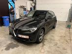 Alfa Romeo Stelvio 2019  lichte vracht!, Autos, Carnet d'entretien, Cuir, Noir, Automatique
