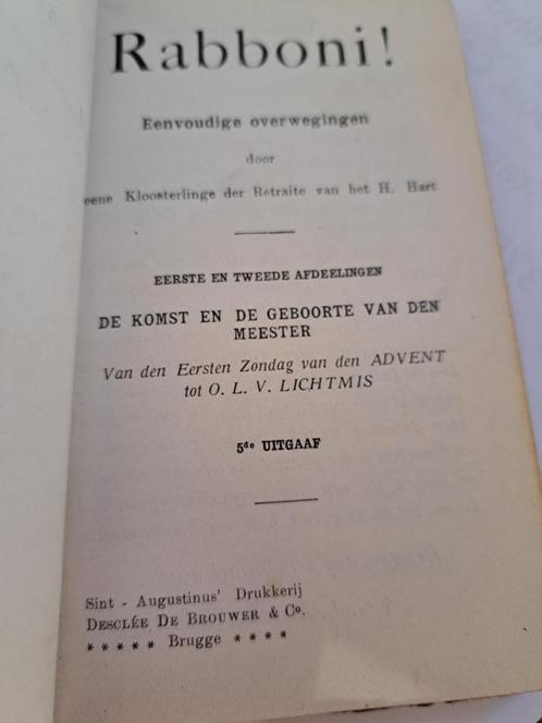 1918 Rabboni eenvoudige overwegingen komst en de geboorte va, Boeken, Godsdienst en Theologie, Gelezen, Christendom | Katholiek